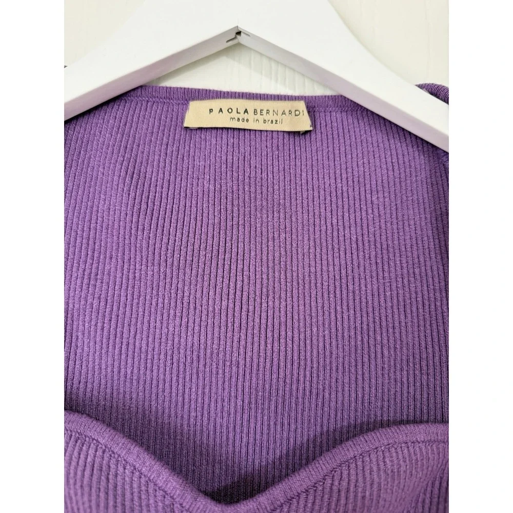Paola Bernardi Celine Top Purple Size Medium Old Money Classic Designer Luxury‎